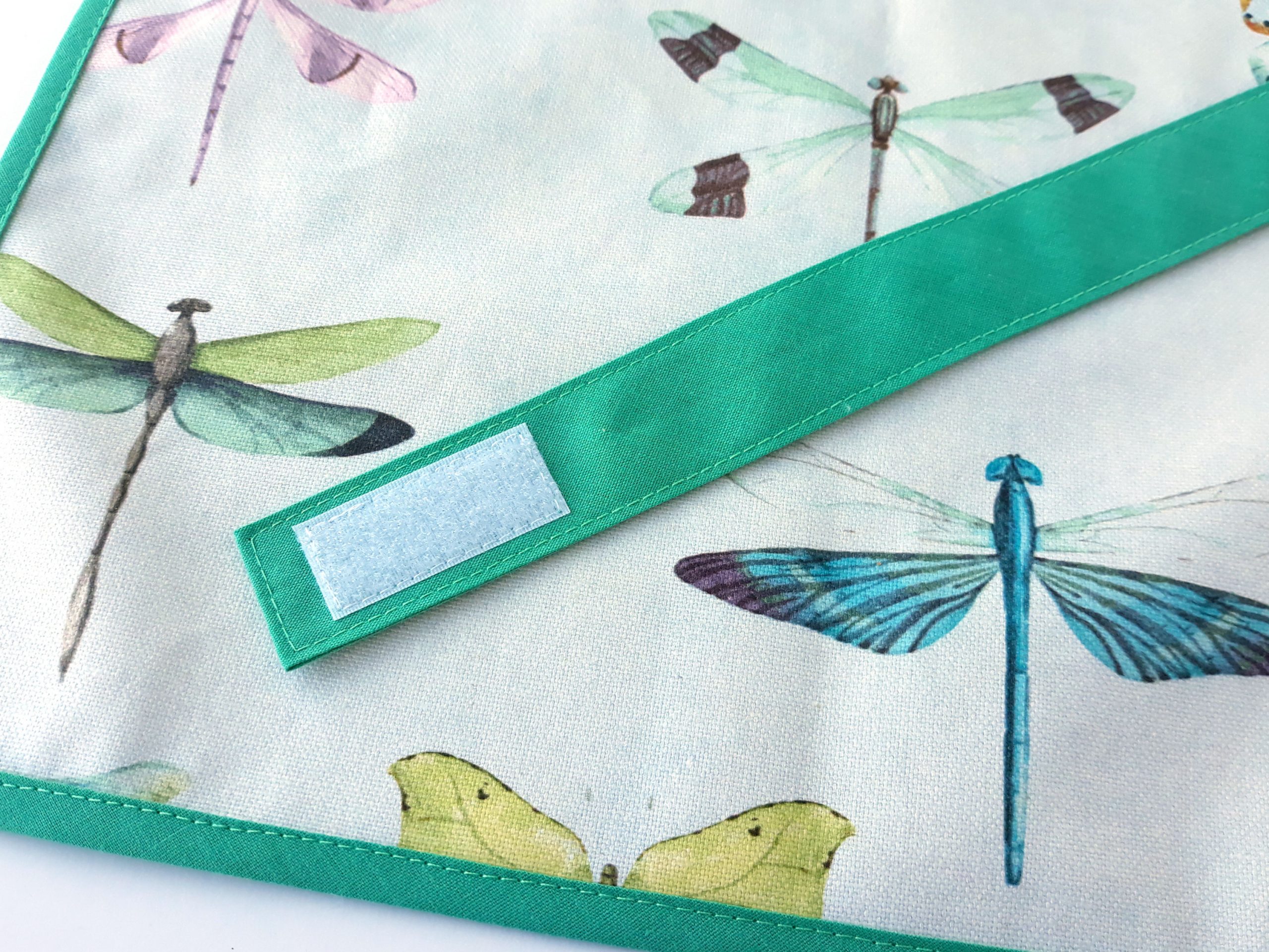 montessori apron dragonflies detail