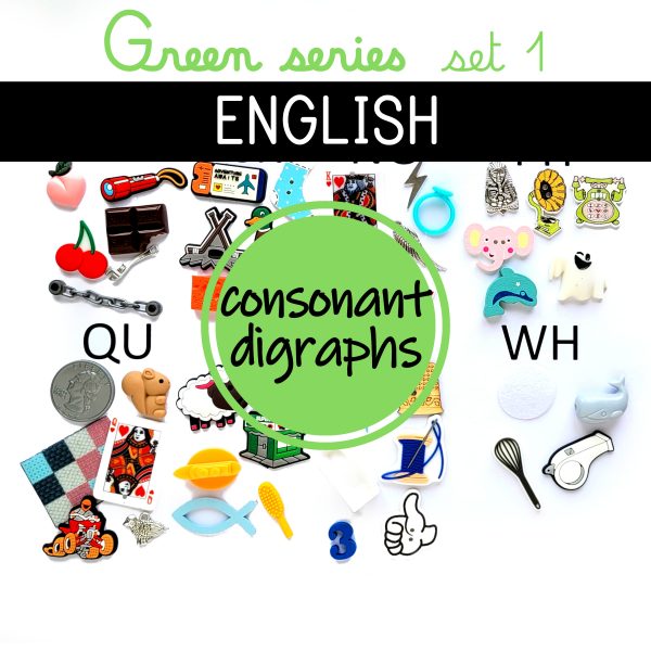 montessori green series consonant digraphs phonogram boxes