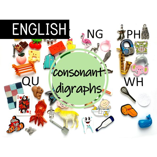 montessori green series consonant digraphs language objects