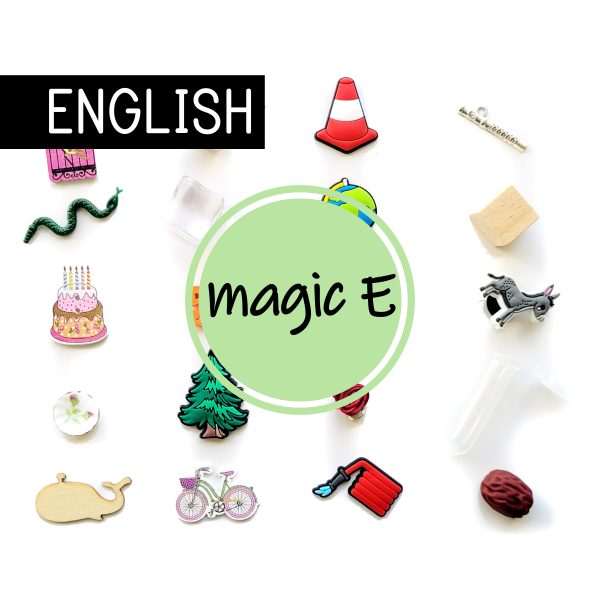 magic E silent E montessori language objects