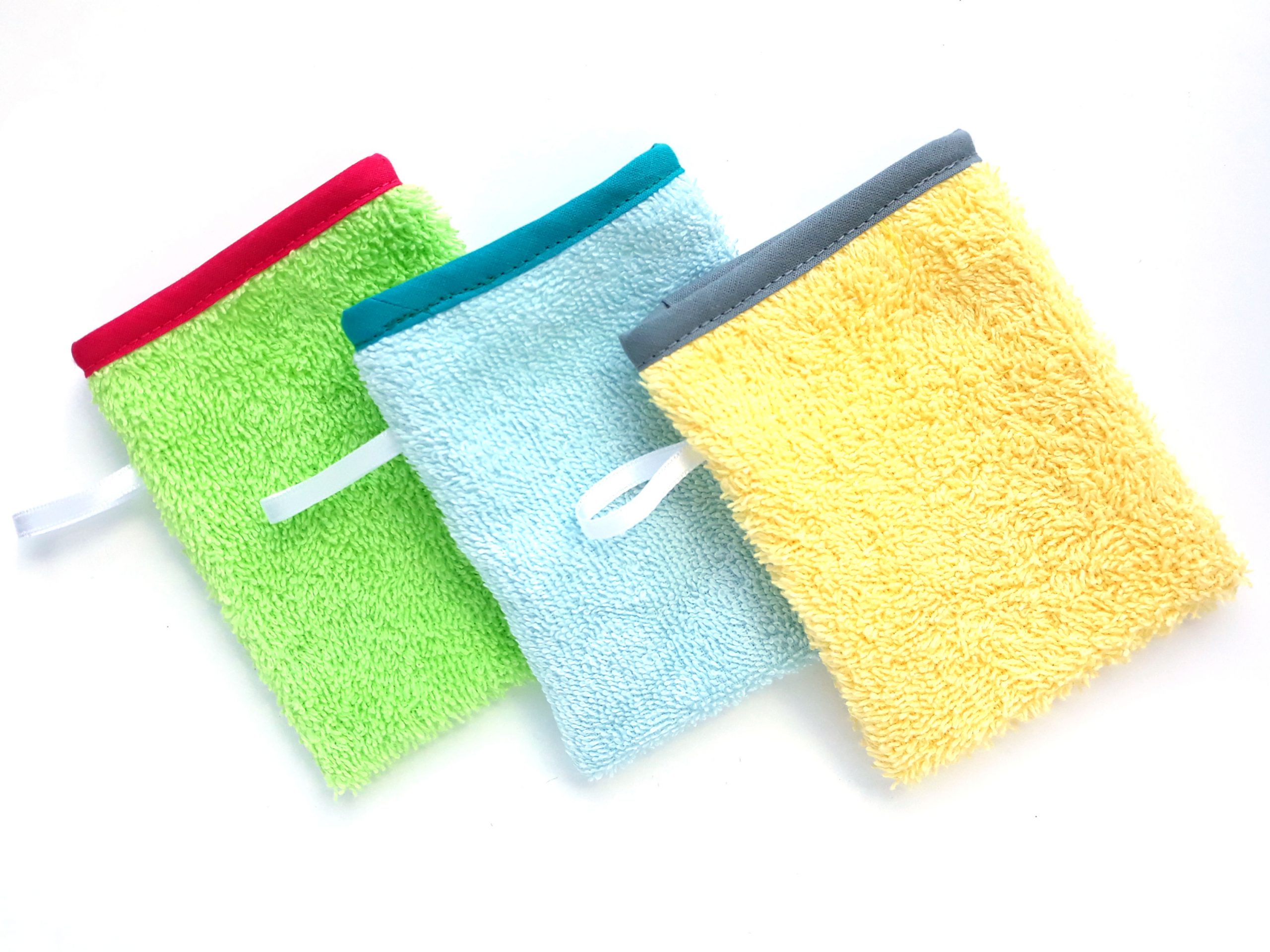 Montessori terrycloth cleaning mitts