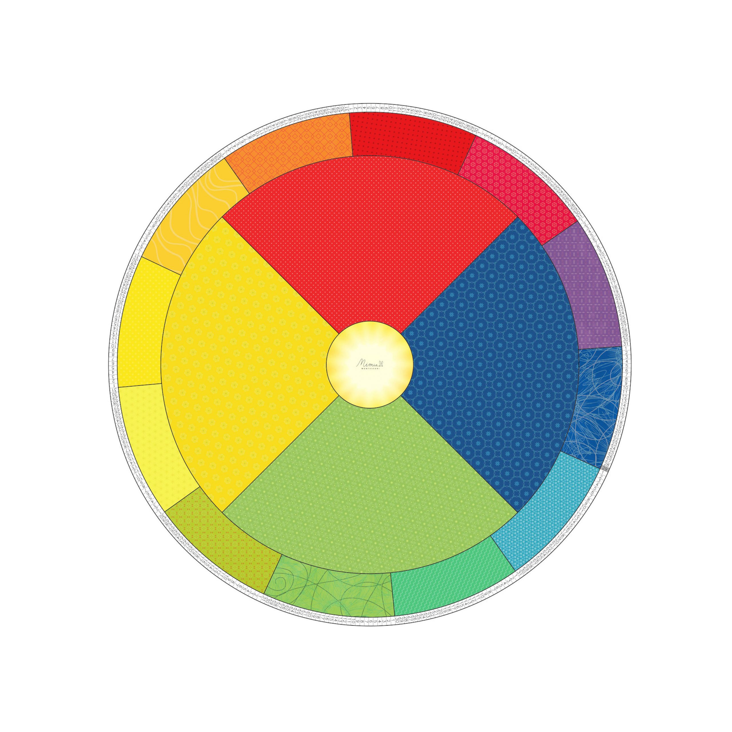 Created with GIMP PVC circular anual calendar - Image 2