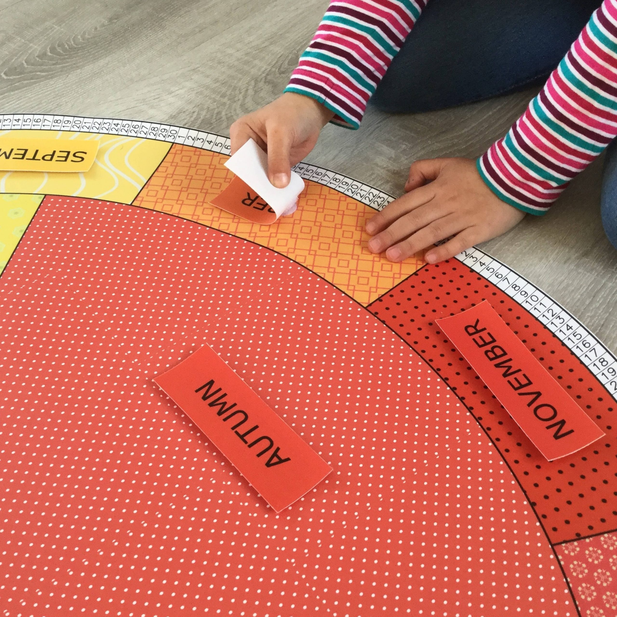 S calendario etiquetas Fabric circular anual calendar - Image 2