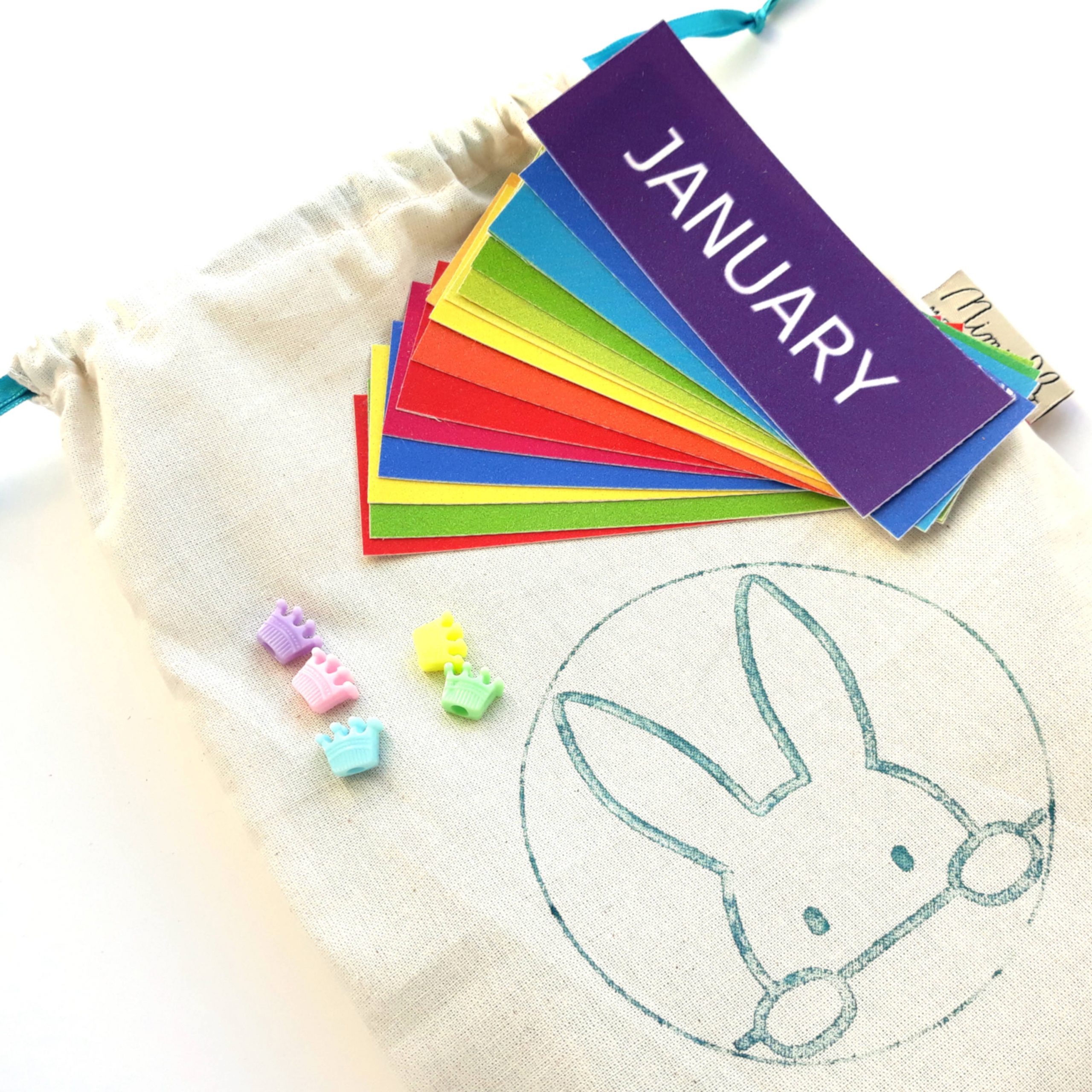 S calendario tela en bolsa2 Fabric circular anual calendar - Image 6