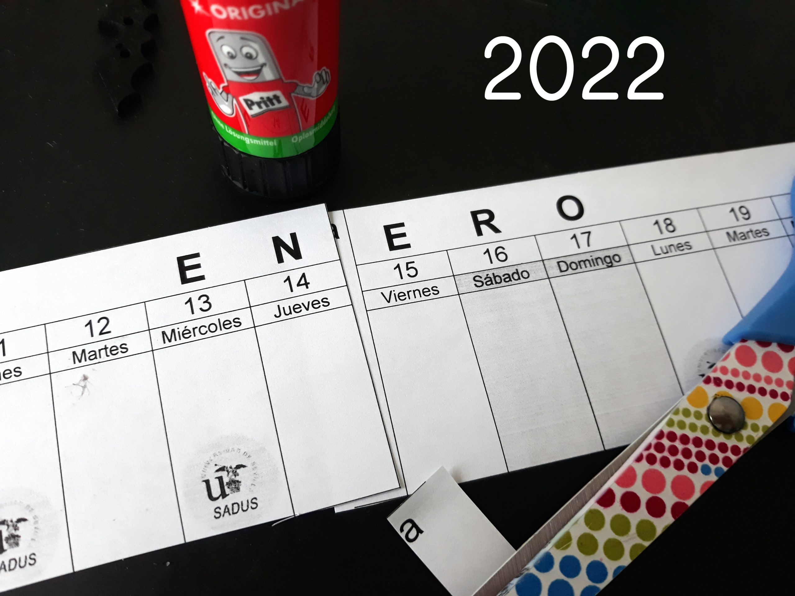linear calendar 2022