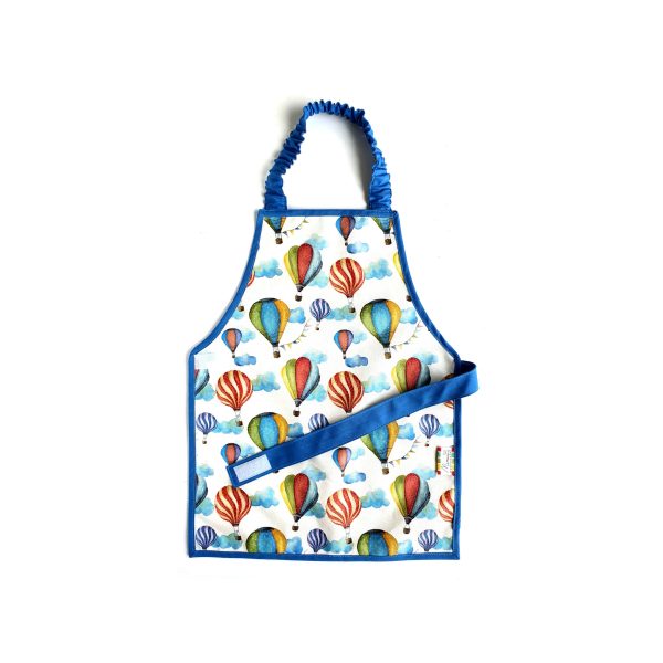 mimia montessori toddler child kid baby hot-air balloons apron smock