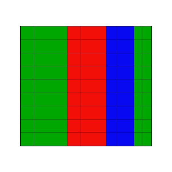Montessori 45 layout birds view math mat