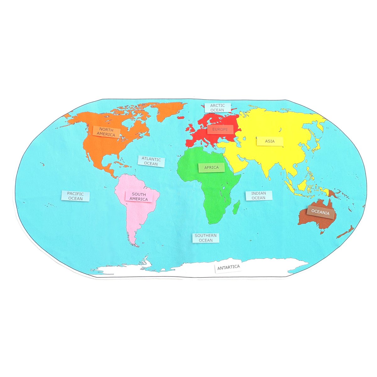 montessori continents map