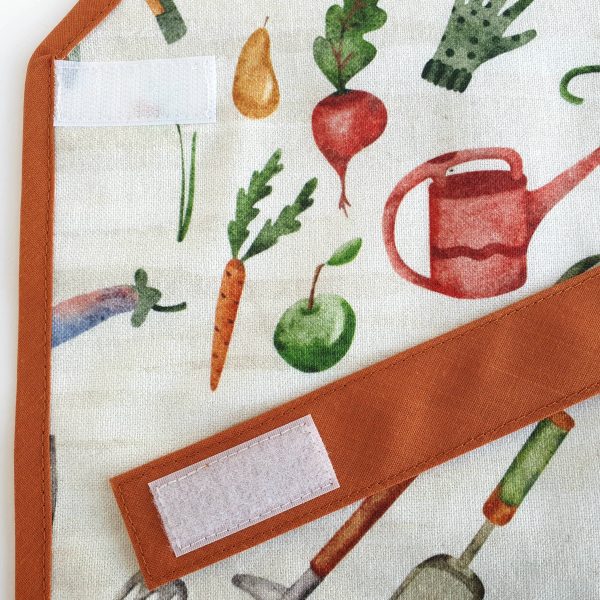 gardening apron flower arrangement kitchen vegetable garden montessori kids apron