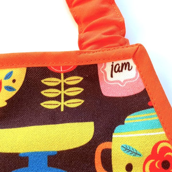 montessori vintage retro orange kitchen apron toddler child kid