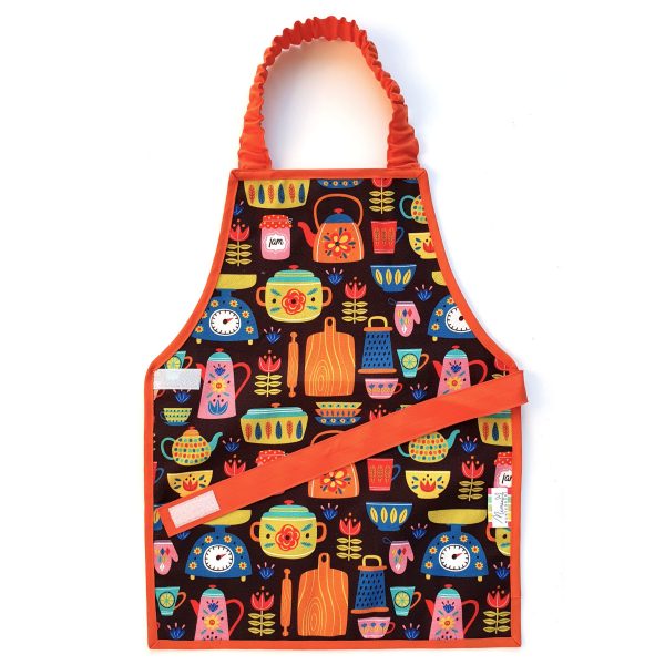 montessori style toddler kid child full apron retro vintage kitchen