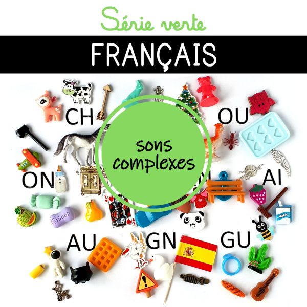 série verte montessori langue français sons complexes boites a sons miniatures objets figurines