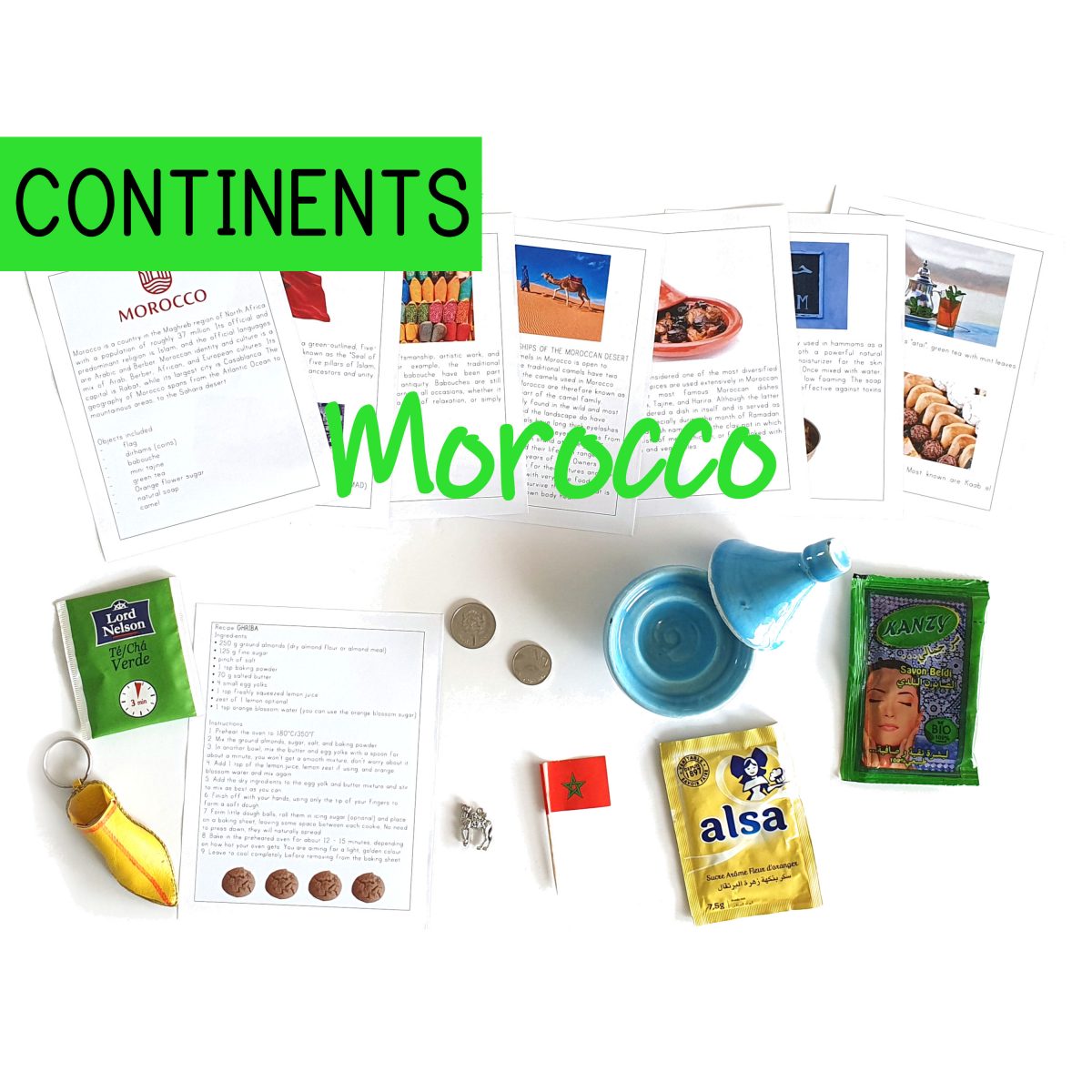 Montessori continent study africa morocco swap