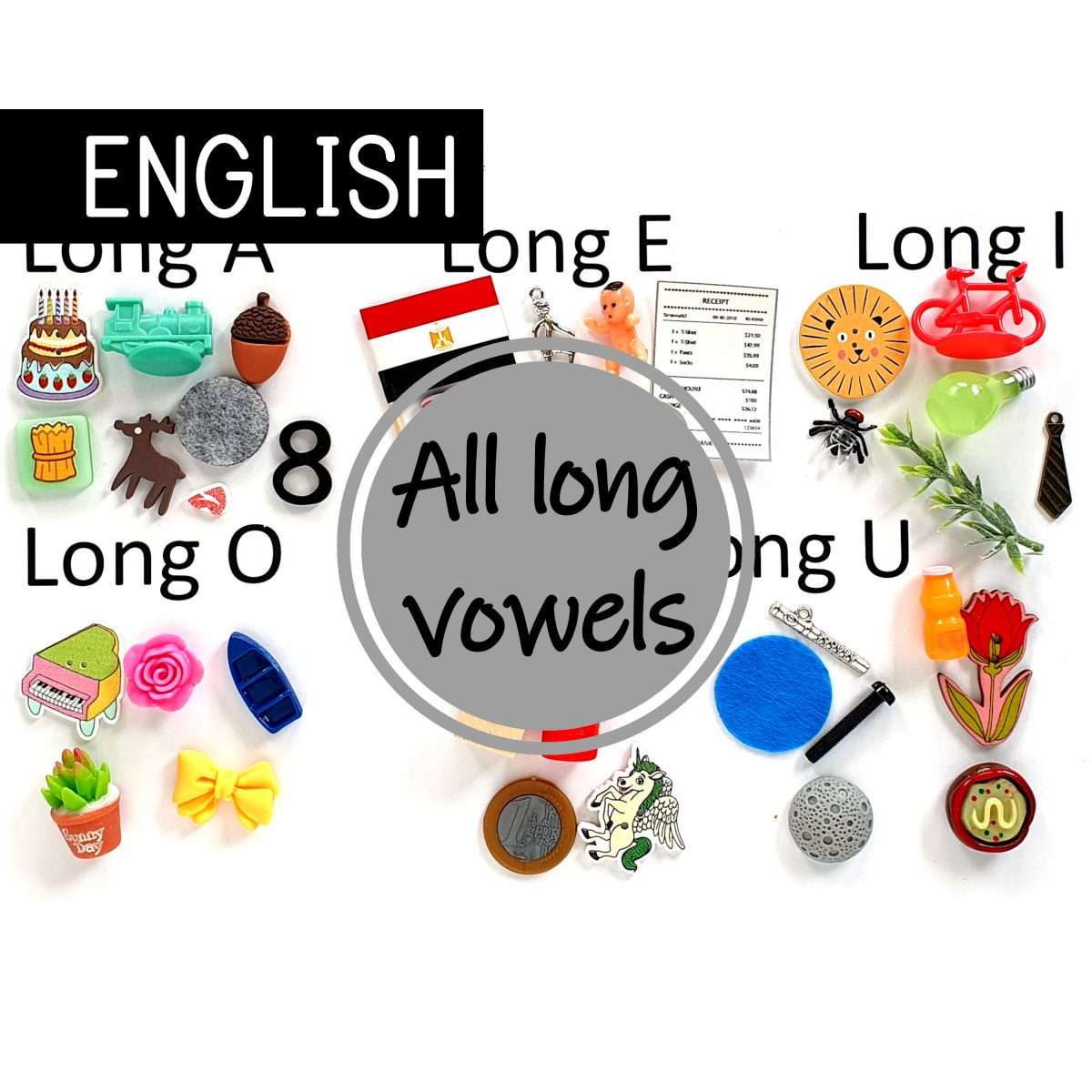 all combinations of long vowels in english