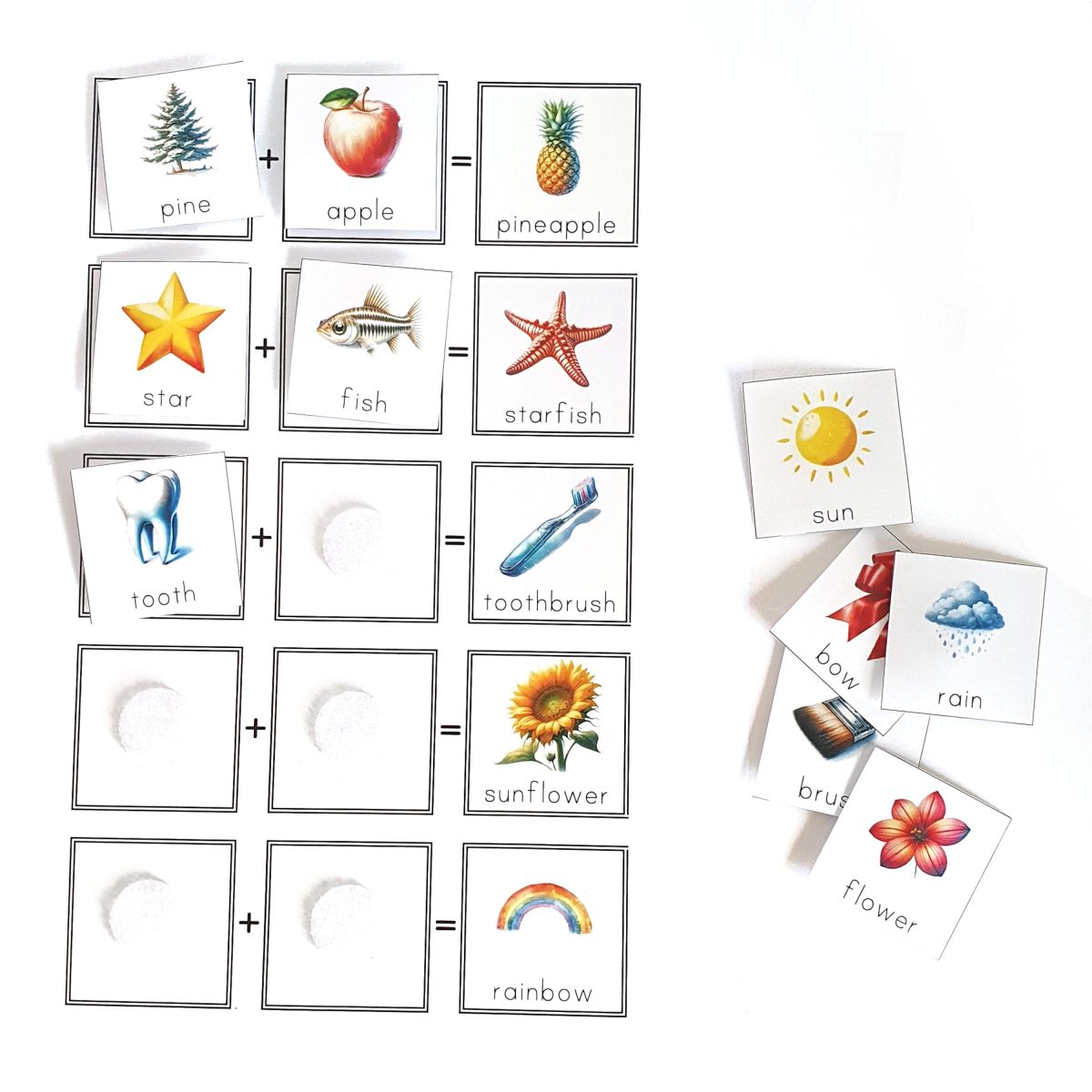 language montessori key experience compound words