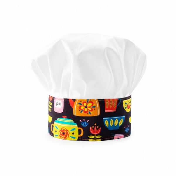 vintage kitchen chef hat kid child orange